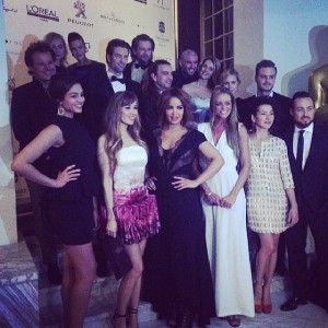 The wild bunch with on my right stunning Miss Holland Tatjana and on my left singer Eva Simons with a brand new hair style.