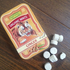 Organic ginger mints