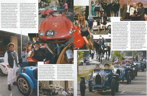 Beertje van Beers, article Mille Miglia for Esquire